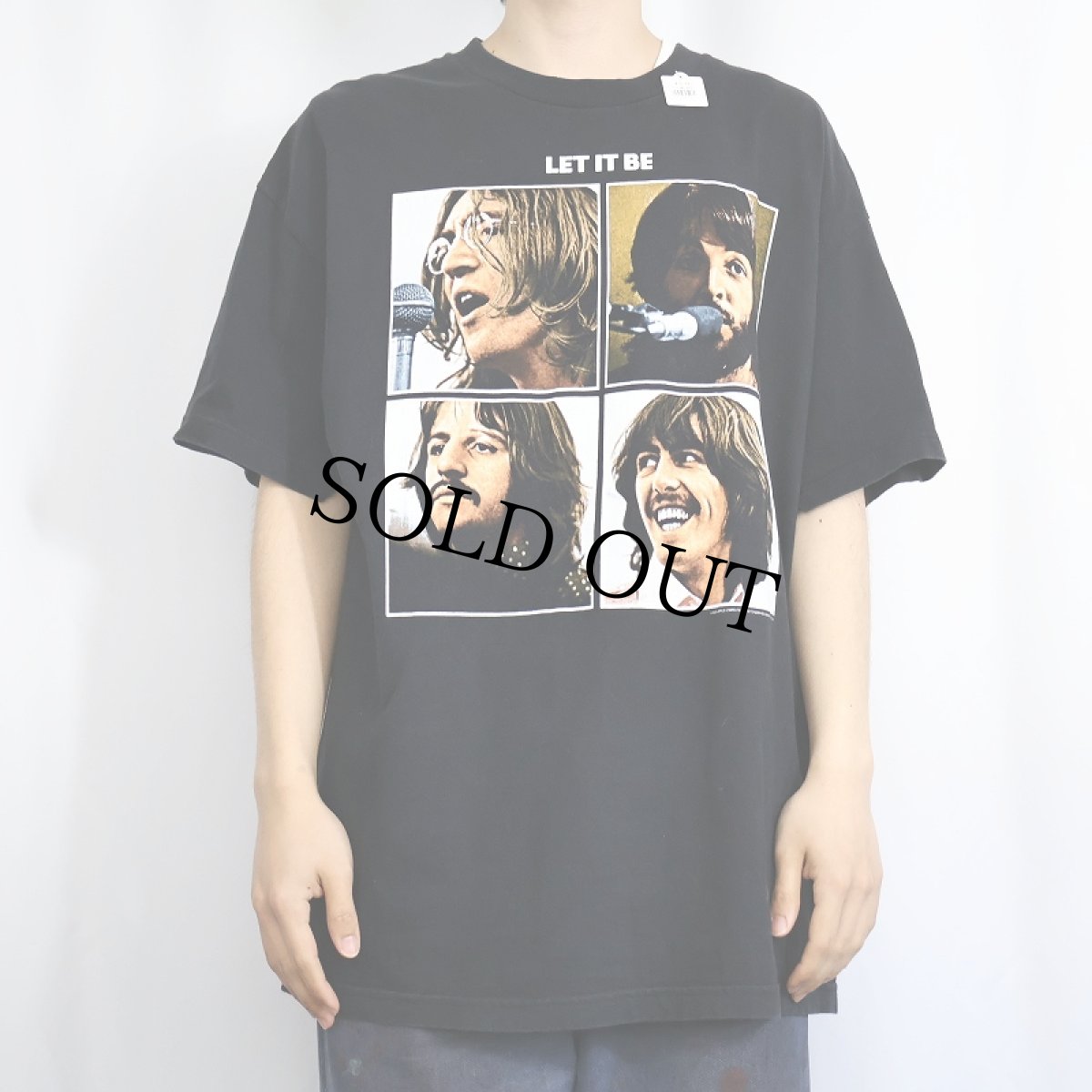 画像3: 2004 THE BEATLES "LET IT BE" ロックバンドTシャツ BLACK (3)