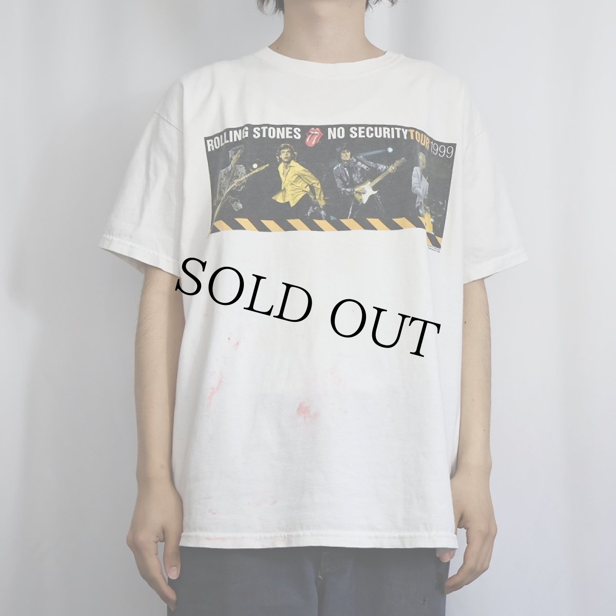 画像3: 1999 ROLLING STONES USA製 "NO SECURITYTOUR 1999" ロックバンドツアーTシャツ XL (3)
