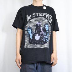 画像3: 1991 THE STEPPES "HARPS & HAMMERS" サイケデリックロックバンドTシャツ BLACK XL (3)