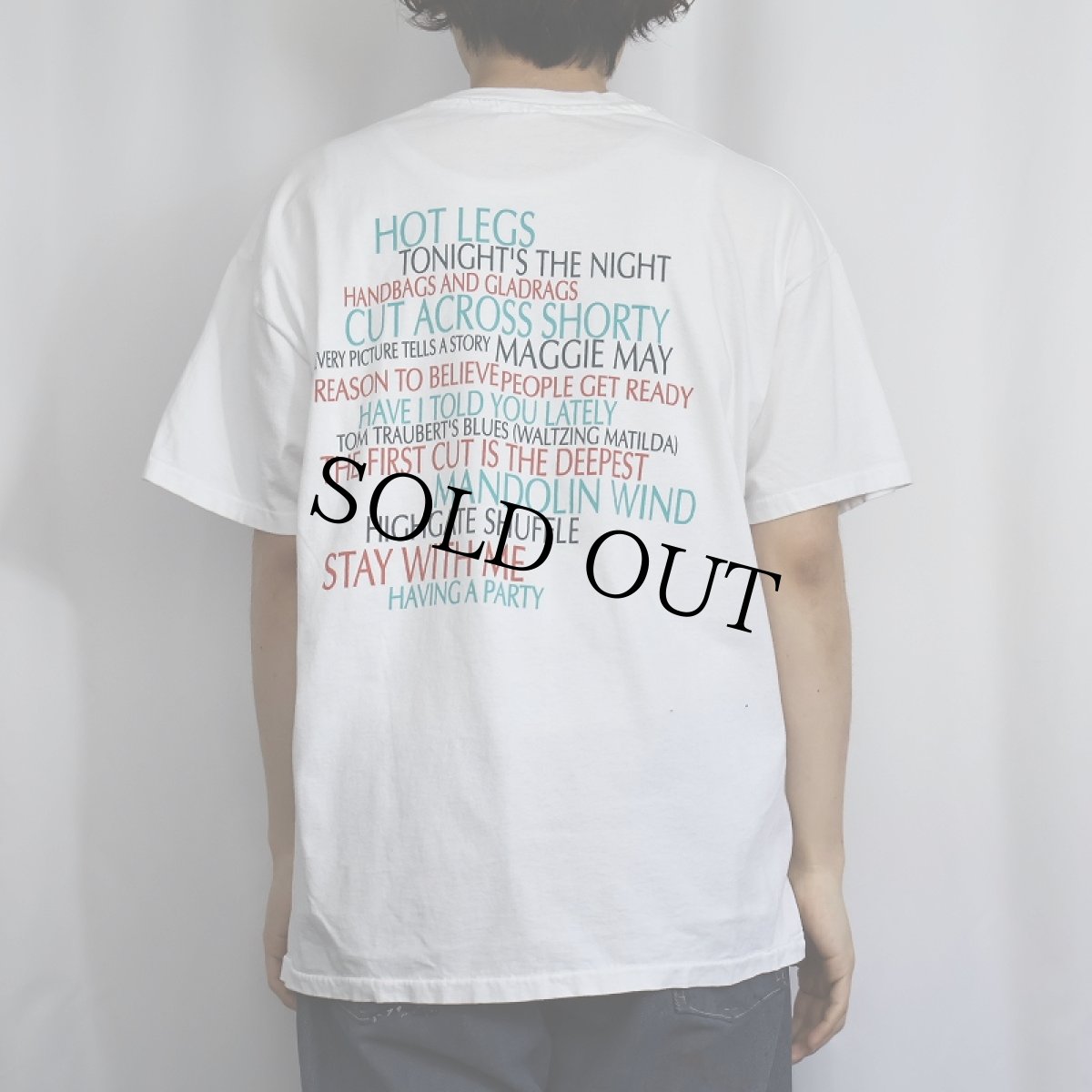 画像4: 1993 ROD STEWART USA製 ミュージシャンTシャツ XL (4)