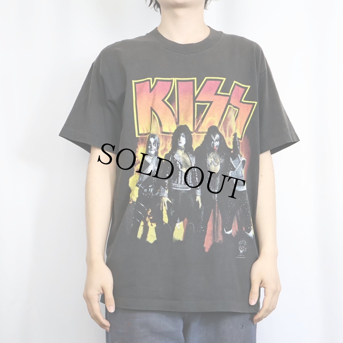 画像2: 1996 KISS USA製 ハードロックバンドTシャツ BLACK L (2)