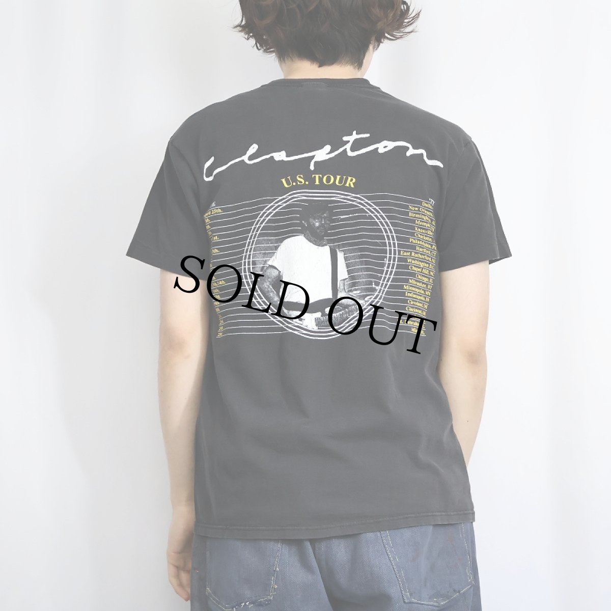 画像4: 1992 ERIC CLAPTON USA製 "U.S. TOUR" ミュージシャンツアーTシャツ BLACK L (4)