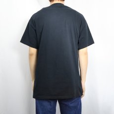 画像3: Steven Rhodes "PORTAL to the CAT DIMENSION" イラストプリントTシャツ BLACK L (3)