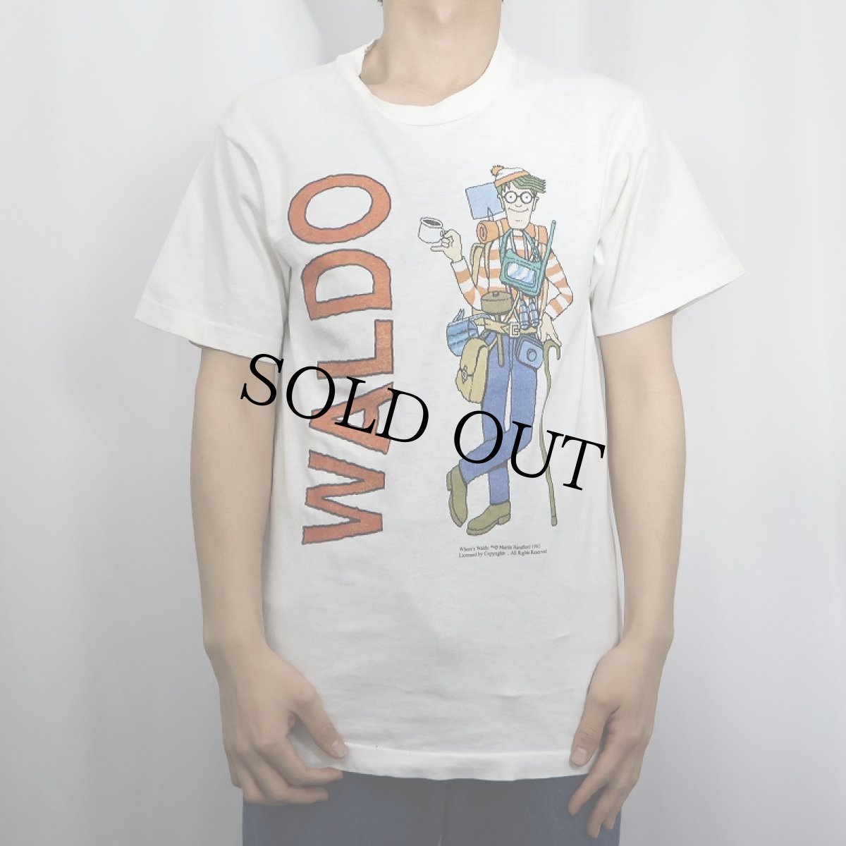画像2: 90's WHERE'S WALDO? キャラクタープリントTシャツ M (2)