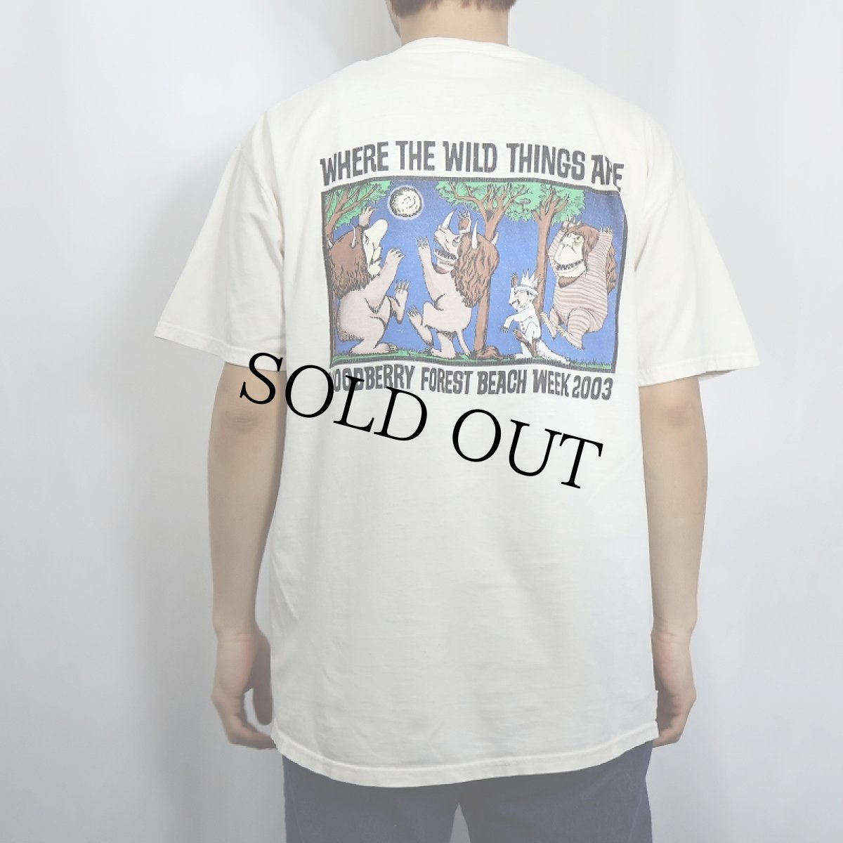 画像4: かいじゅうたちのいるところ 絵本プリントTシャツ L (4)