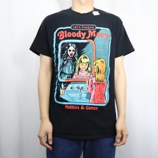画像2: CREEPY CO. "Bloody Mary" イラストプリントTシャツ BLACK (2)
