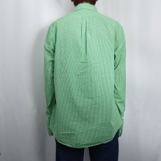 画像3: Ralph Lauren "CUSTOM FIT" ギンガムチェック柄 コットンボタンダウンシャツ L (3)