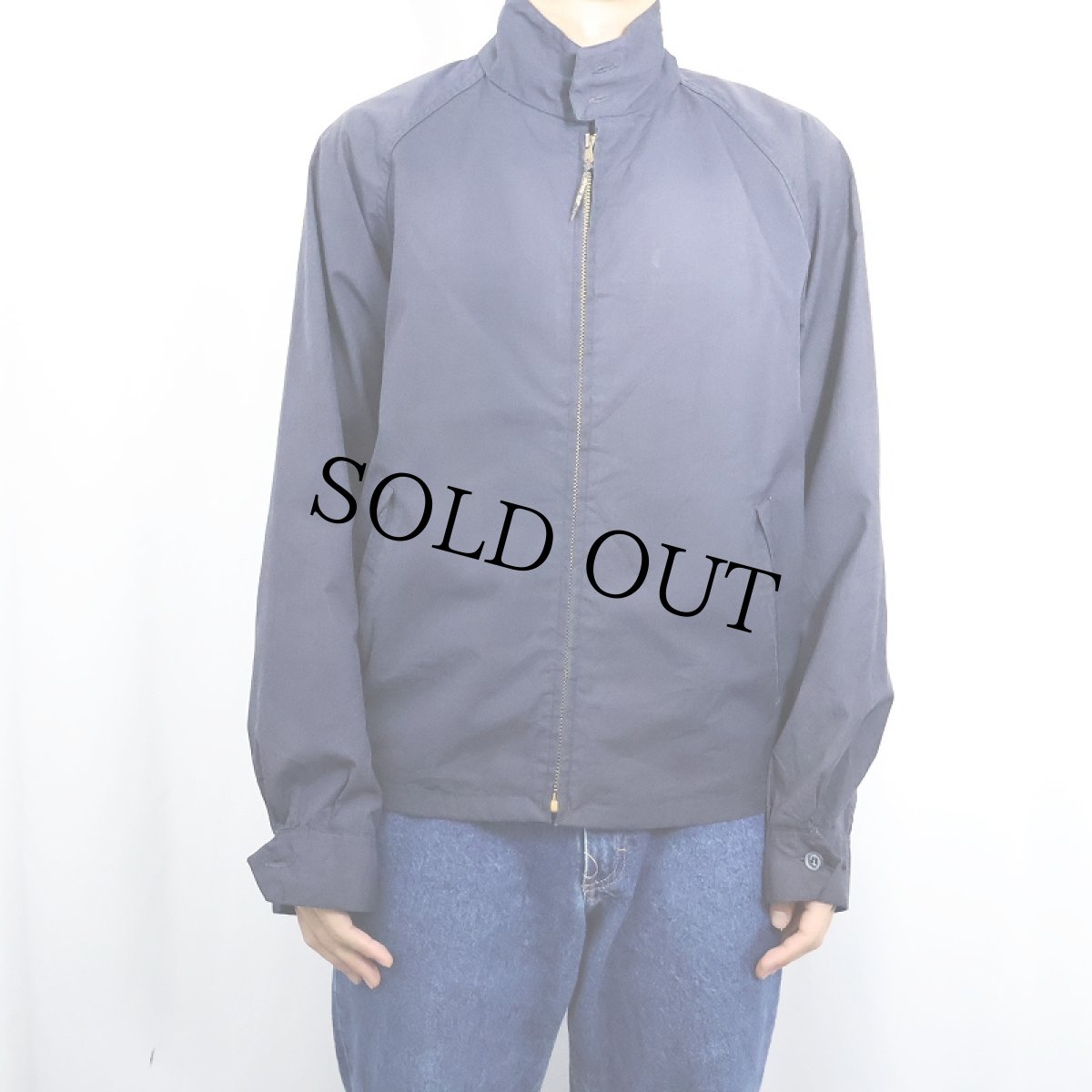 画像2: 60〜70's PETERS ポリコットン スイングトップ NAVY SIZE40 (2)