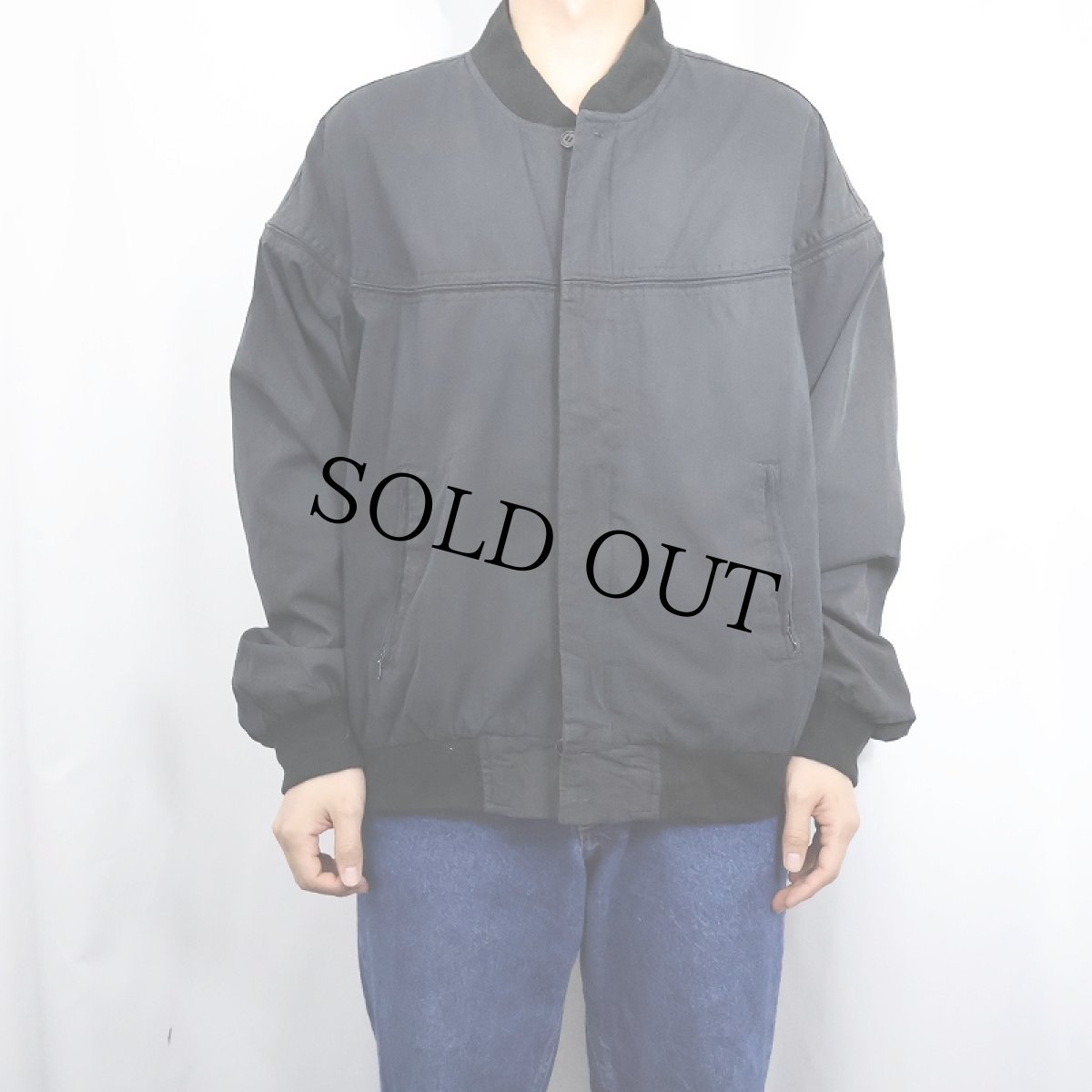 画像2: 80〜90's Par Four ダービージャケット BLACK XL (2)