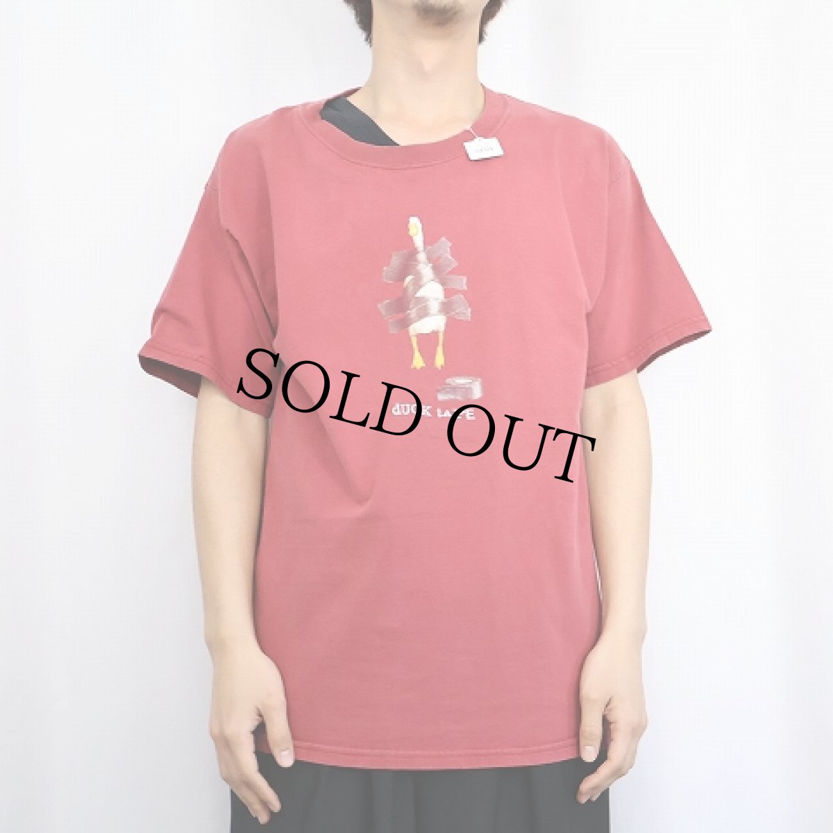 画像2: Will Bullas "DUCK TAPE" アートプリントTシャツ L (2)