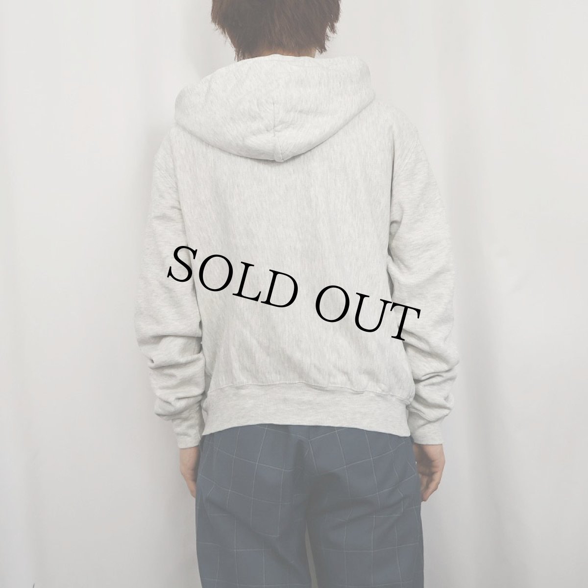 画像3: 90's Champion USA製 "ARMY" プリントスウェットジップパーカー M (3)