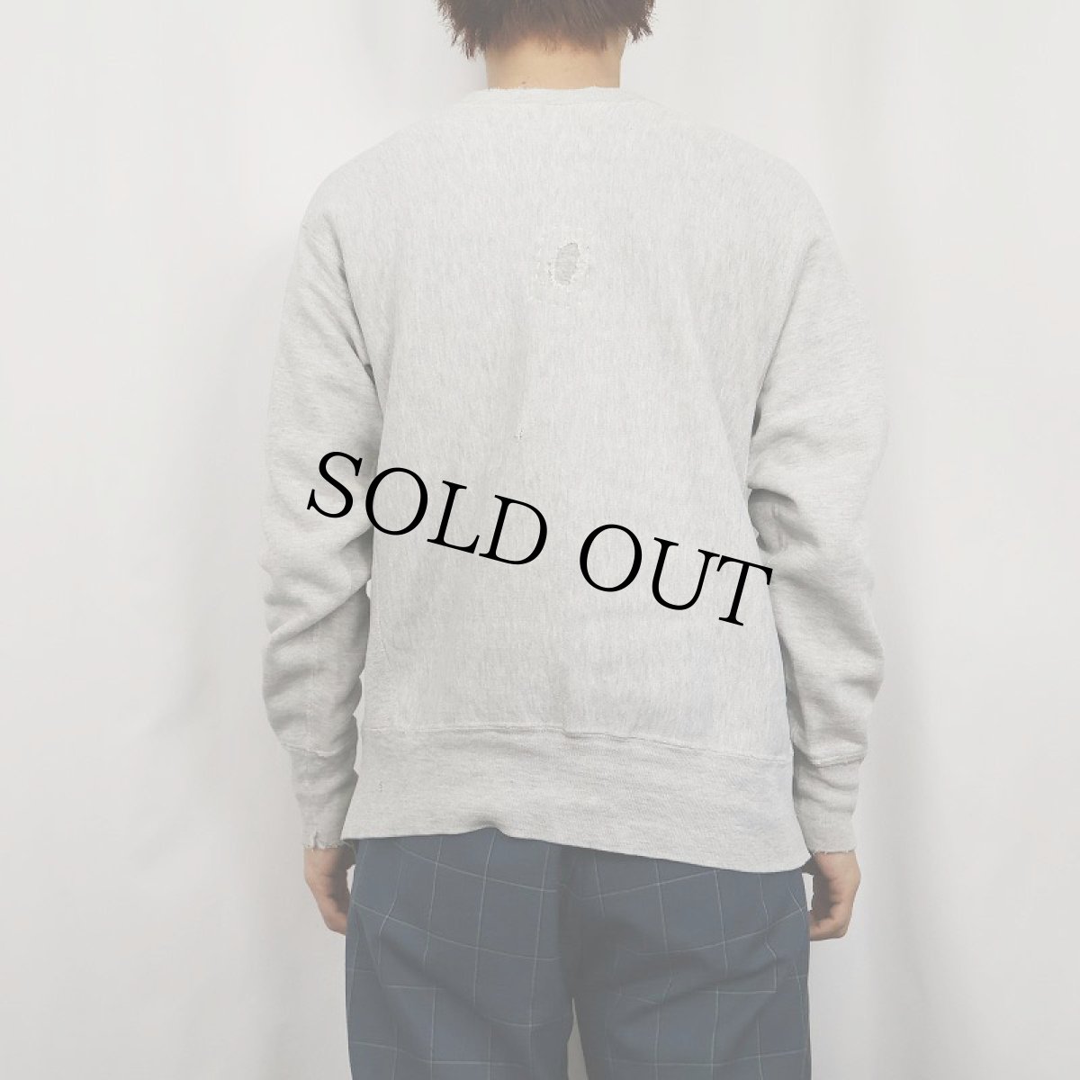 画像3: 70's Champion REVERSE WEAVE 赤単色タグ USA製 "TEXAS AGGIES CORPS OF CADETS" ラバープリントスウェット M (3)