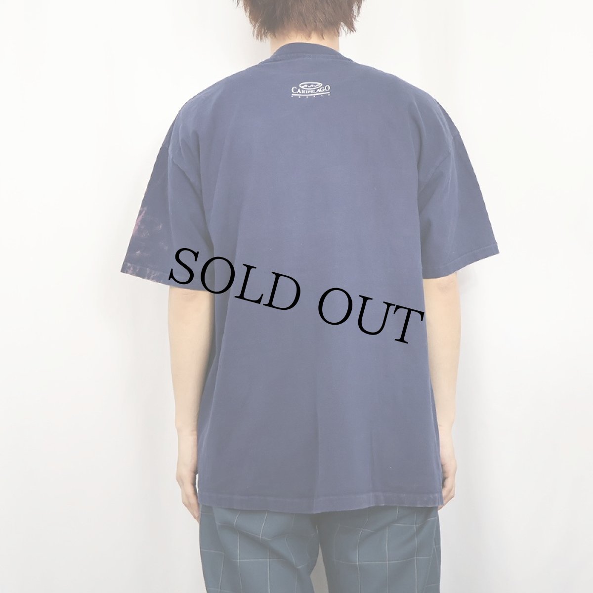 画像3: 90's CARIPELAGO USA製 アートプリントTシャツ NAVY XL (3)
