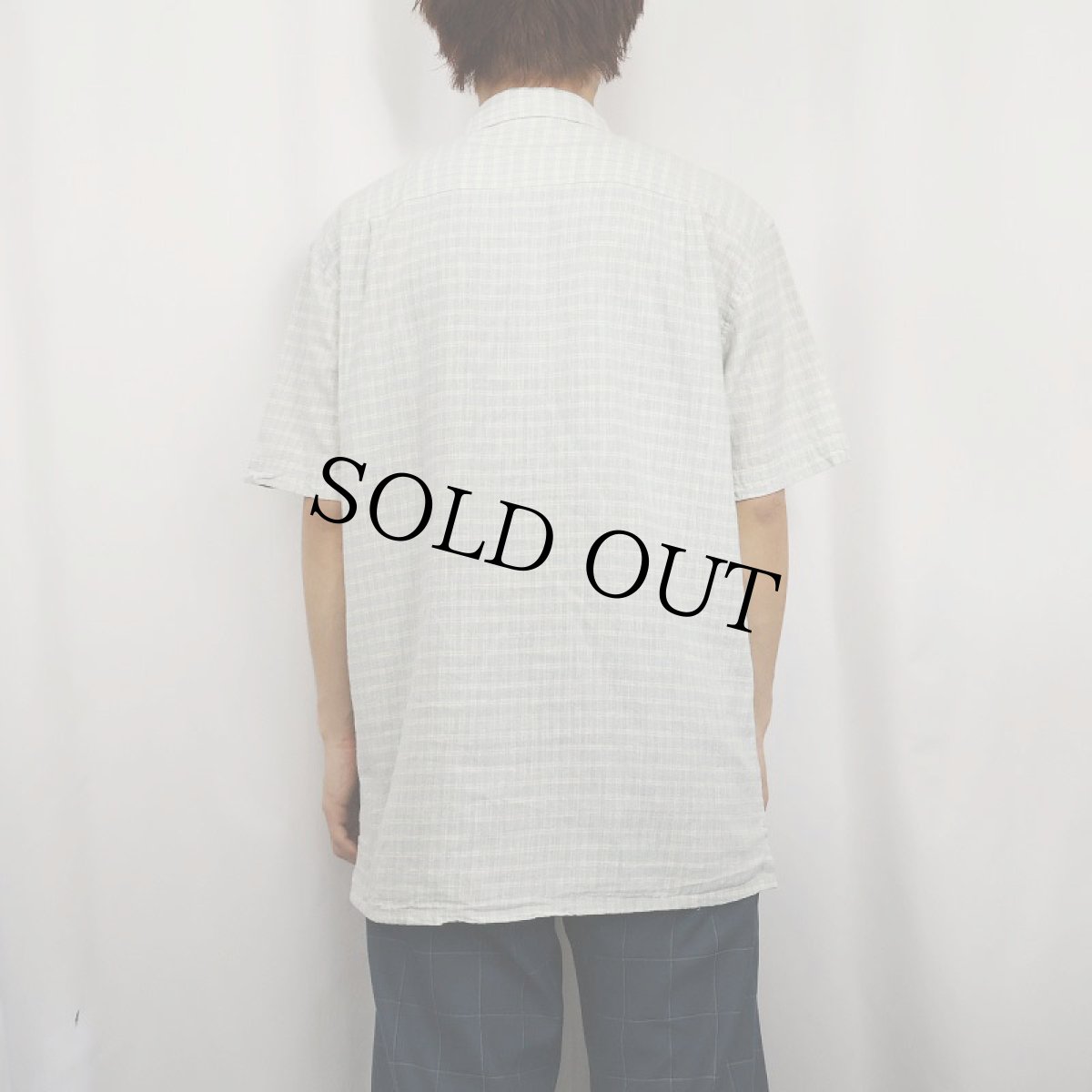 画像3: 2014SS Patagonia チェック柄 ヘンプ×コットンシャツ L (3)