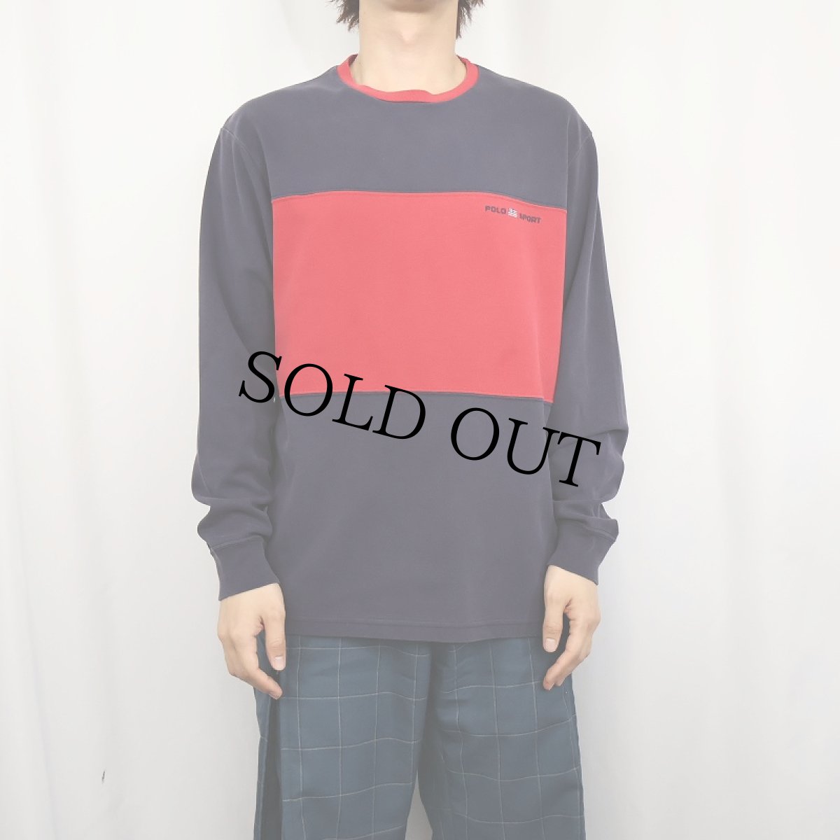 画像2: 90's POLO SPORT Ralph Lauren CANADA製 2トーン メッシュロンT M (2)