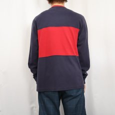 画像3: 90's POLO SPORT Ralph Lauren CANADA製 2トーン メッシュロンT M (3)