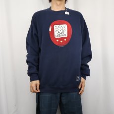 画像2: VIRTUAL PESTS "WHATEVER" プリントスウェット NAVY XL (2)
