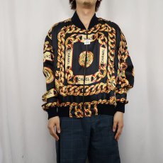 画像2: ブート CHANEL スカーフ柄 シルクブルゾン (2)