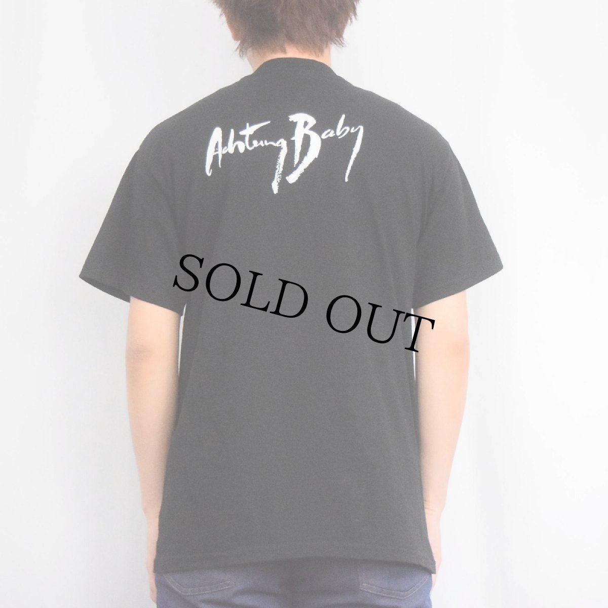 画像4: U2 "Achtung Baby" ロックバンドアルバムTシャツ BLACK M (4)