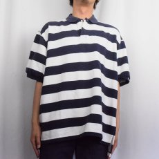 画像2: POLO Ralph Lauren ボーダー柄 ポロシャツ L (2)