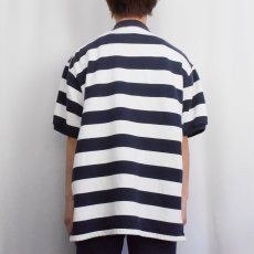 画像3: POLO Ralph Lauren ボーダー柄 ポロシャツ L (3)