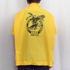 画像4: 70's Hilton USA製 "REDMOND EAGLES" ボーリングシャツ XL (4)