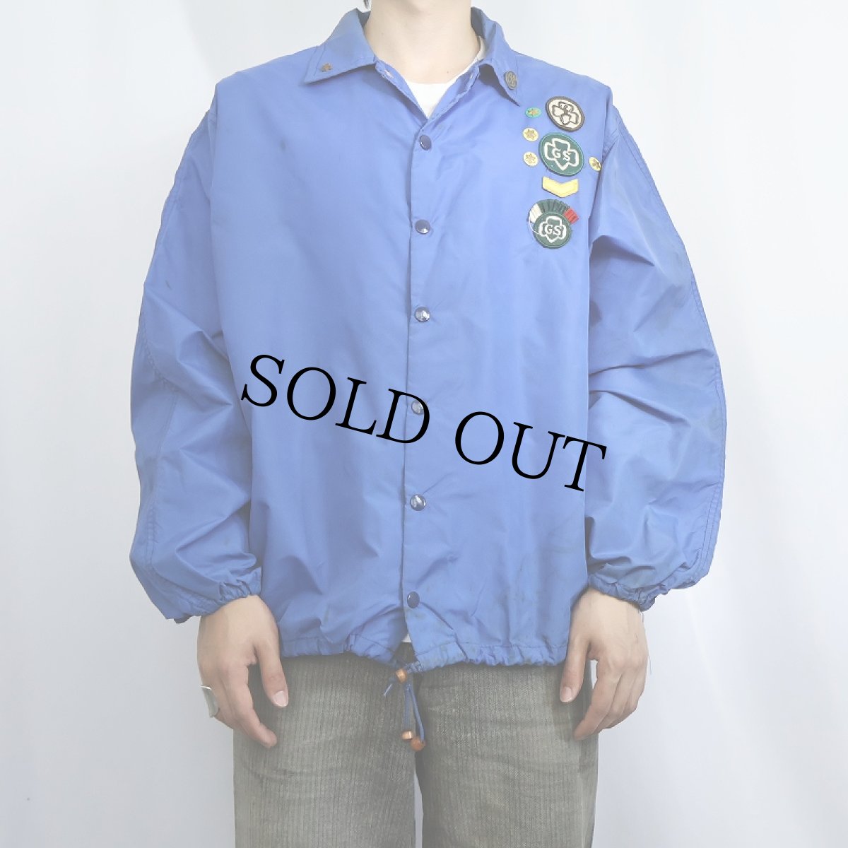 画像3: 60's RUSSELL SOUTHERN USA製 パッチ付き ナイロンコーチジャケット M (3)