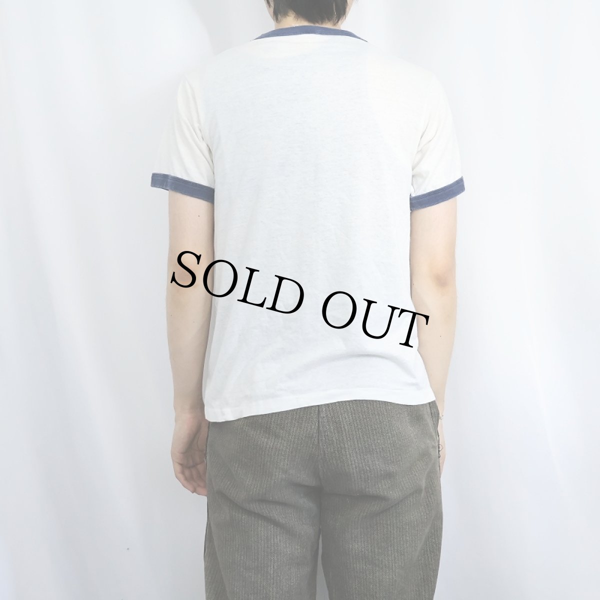 画像3: 80's USA製 "UNDERWATER USA" プリントリンガーTシャツ M (3)