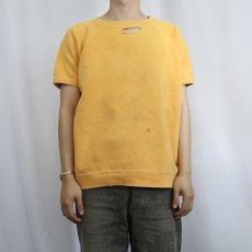 画像2: 60's TOWNCRAFT Penneys 無地 半袖ラグランスウェット L (2)