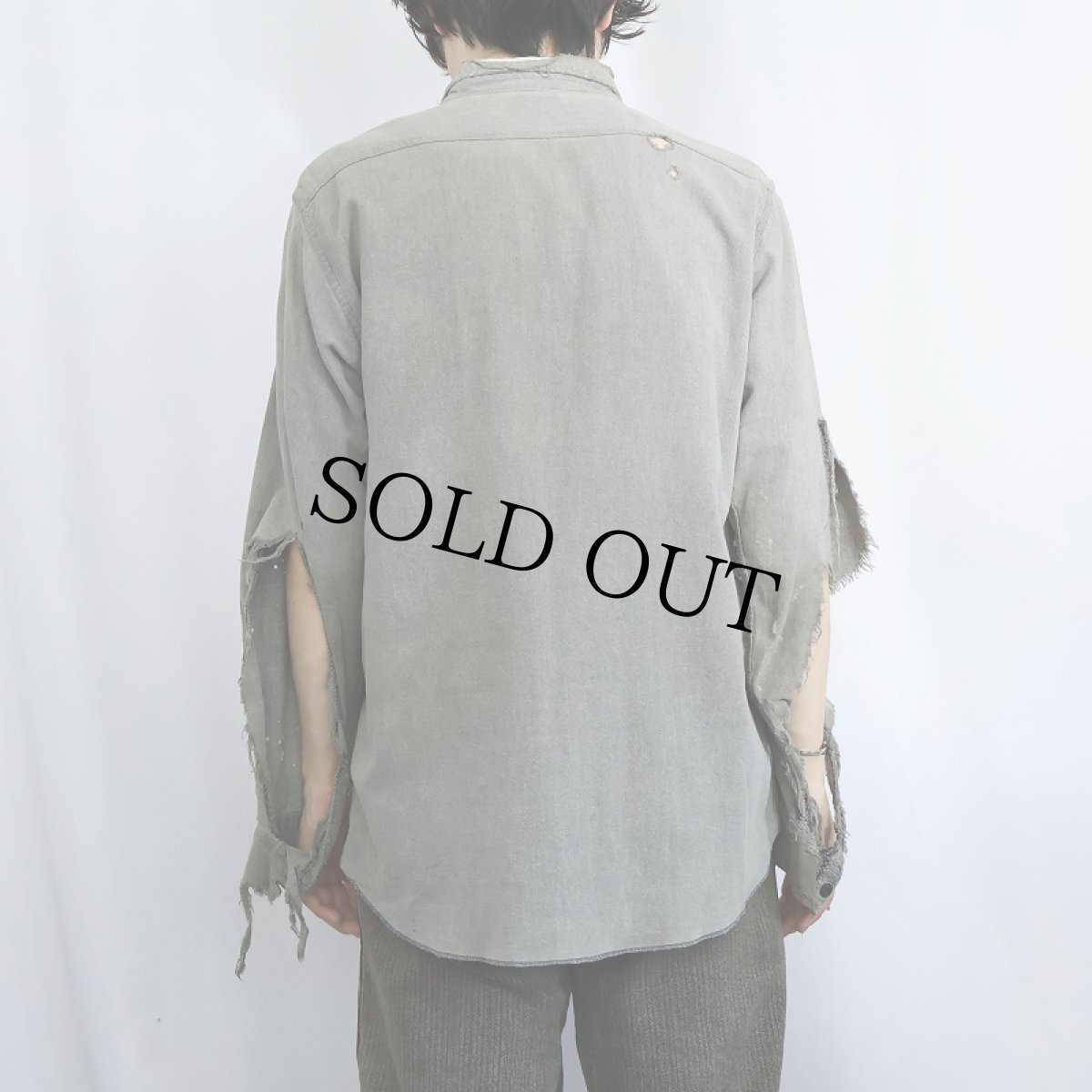 画像3: 60's WASHINGTON DEE CEE ブラックシャンブレーシャツ (3)