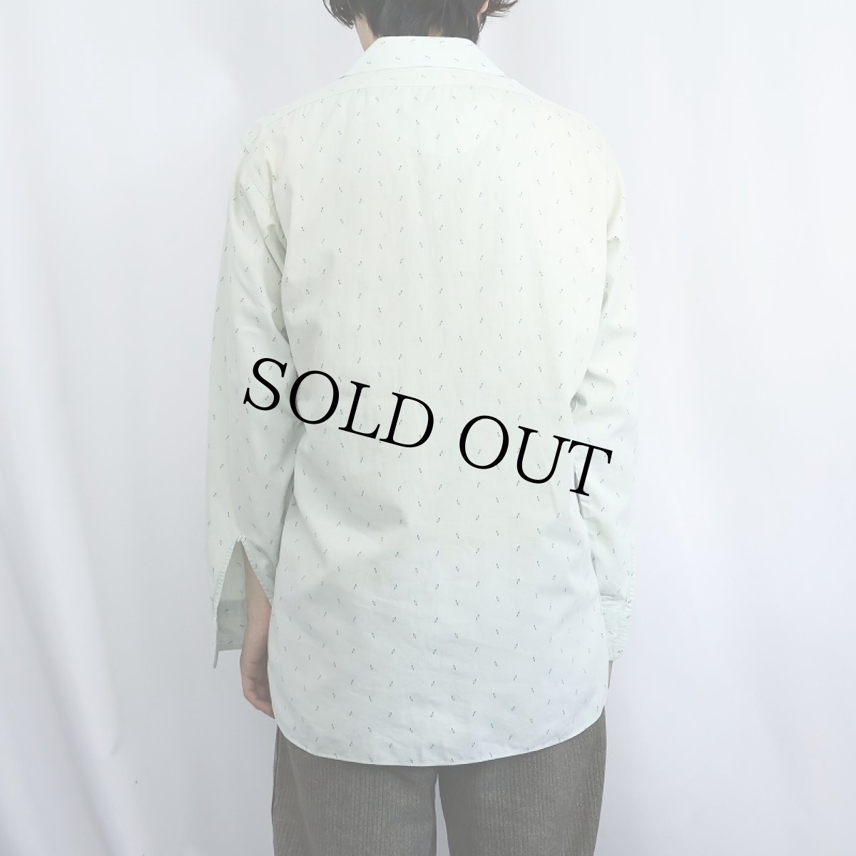 画像3: 50's PENNEY'S アトミック柄 マチ付き コットンシャツ (3)