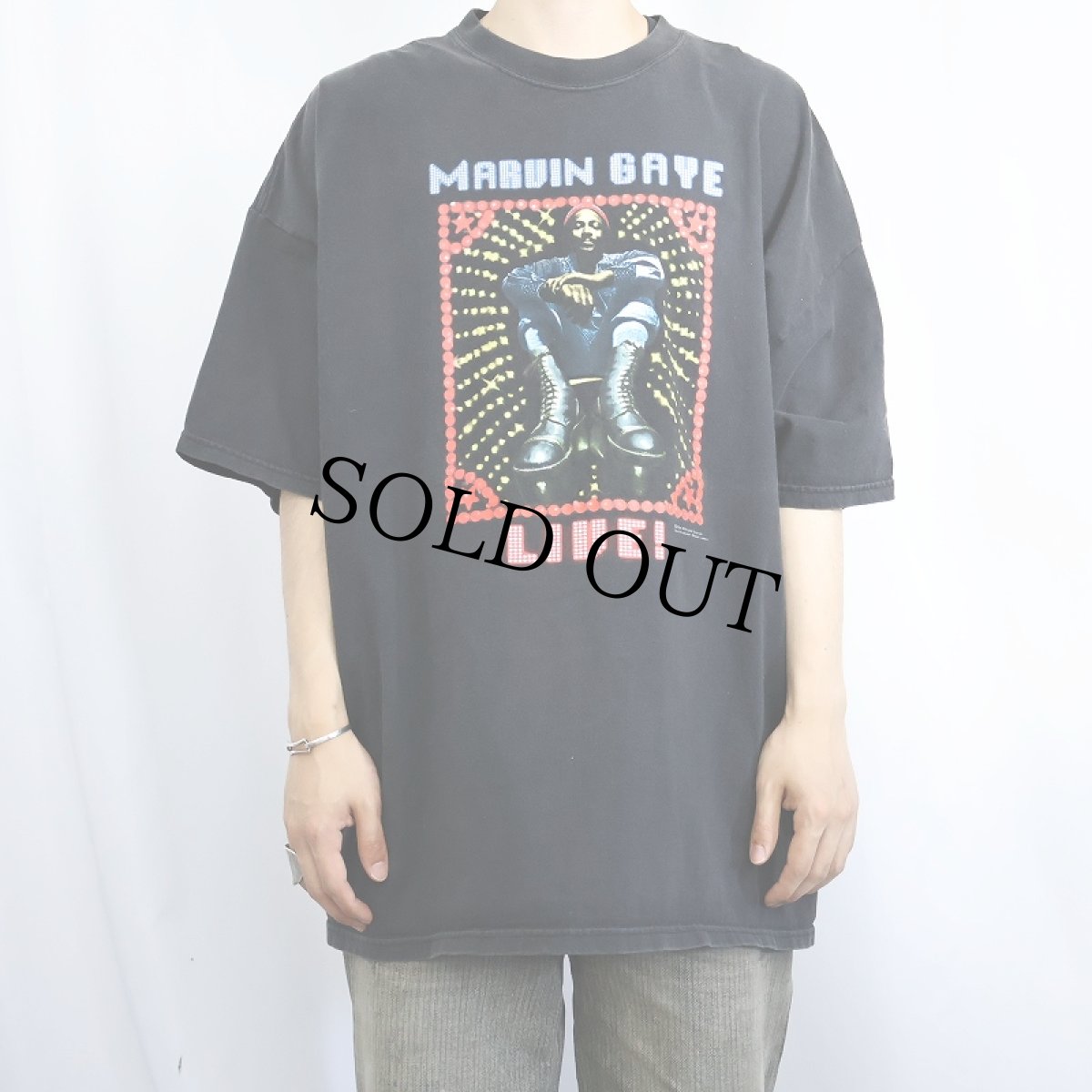 画像3: 2004 Marvin Gaye "Marvin Gaye Live!" ミュージシャンアルバムTシャツ BLACK 3X (3)