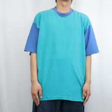 画像2: 90's FRUIT OF THE LOOM USA製 2トーン 無地Tシャツ XL (2)