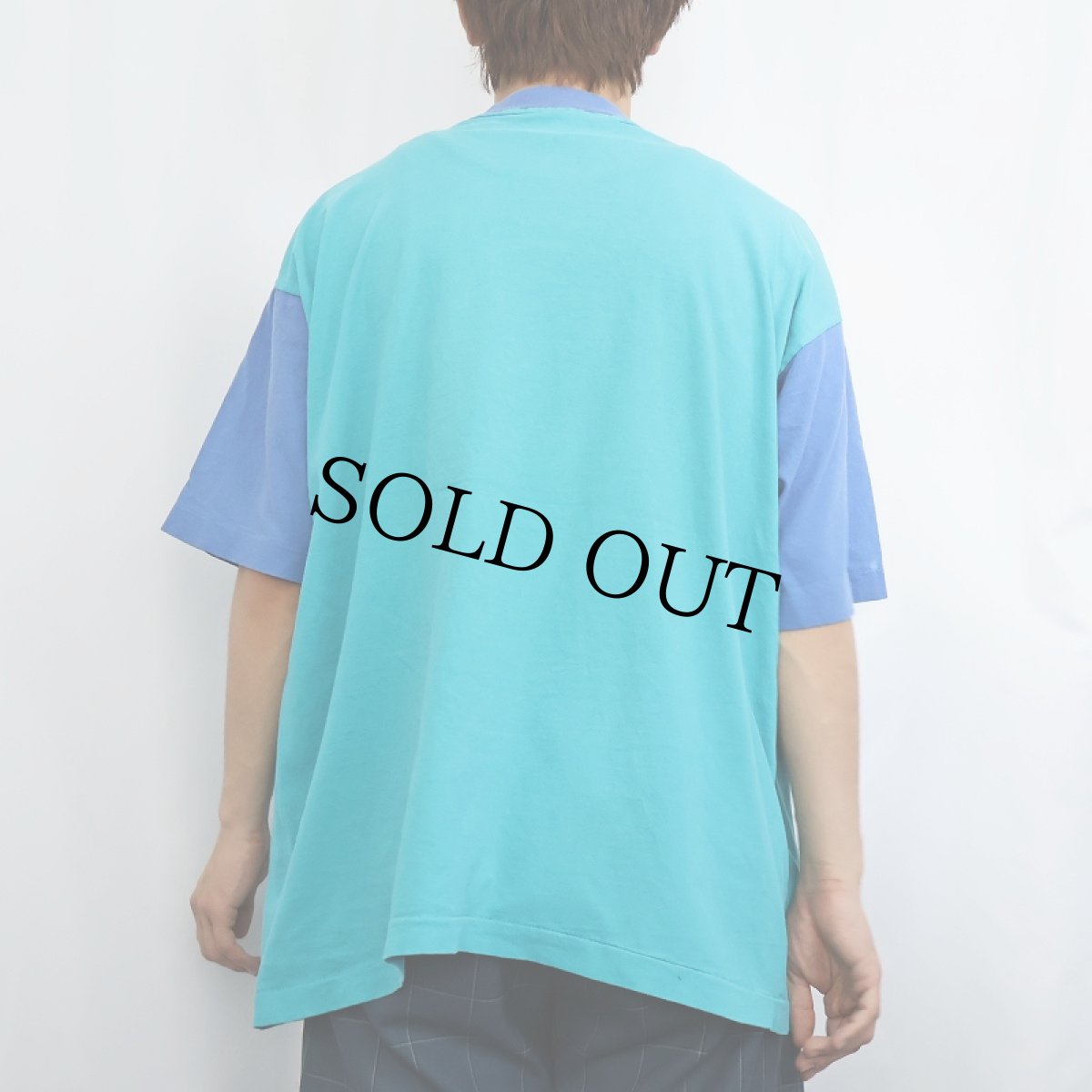 画像3: 90's FRUIT OF THE LOOM USA製 2トーン 無地Tシャツ XL (3)