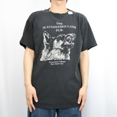 画像3: "THE SLAUGHTERED LAMB PUB" バープリントTシャツ BLACK XL (3)