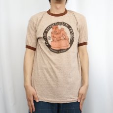 画像2: 70's USA製 "FAI-270 ARCHAEOLOGICAL PROJECT" プリントリンガーTシャツ L (2)