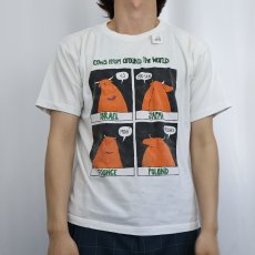 画像2: "Cows From around The World" 牛イラストプリントTシャツ (2)