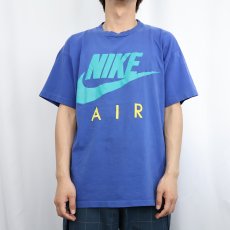 画像2: 90's NIKE AIR 銀タグ ロゴプリントTシャツ L (2)