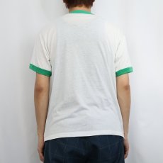 画像3: 80's SOYOIL USA製 企業プリントリンガーTシャツ L (3)