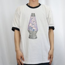 画像2: 90's Miller Lite USA製 ビールメーカー プリントリンガーTシャツ XL (2)