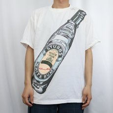 画像2: 90's STUBBS "WHITE RUM" アルコール飲料 大判プリントTシャツ (2)