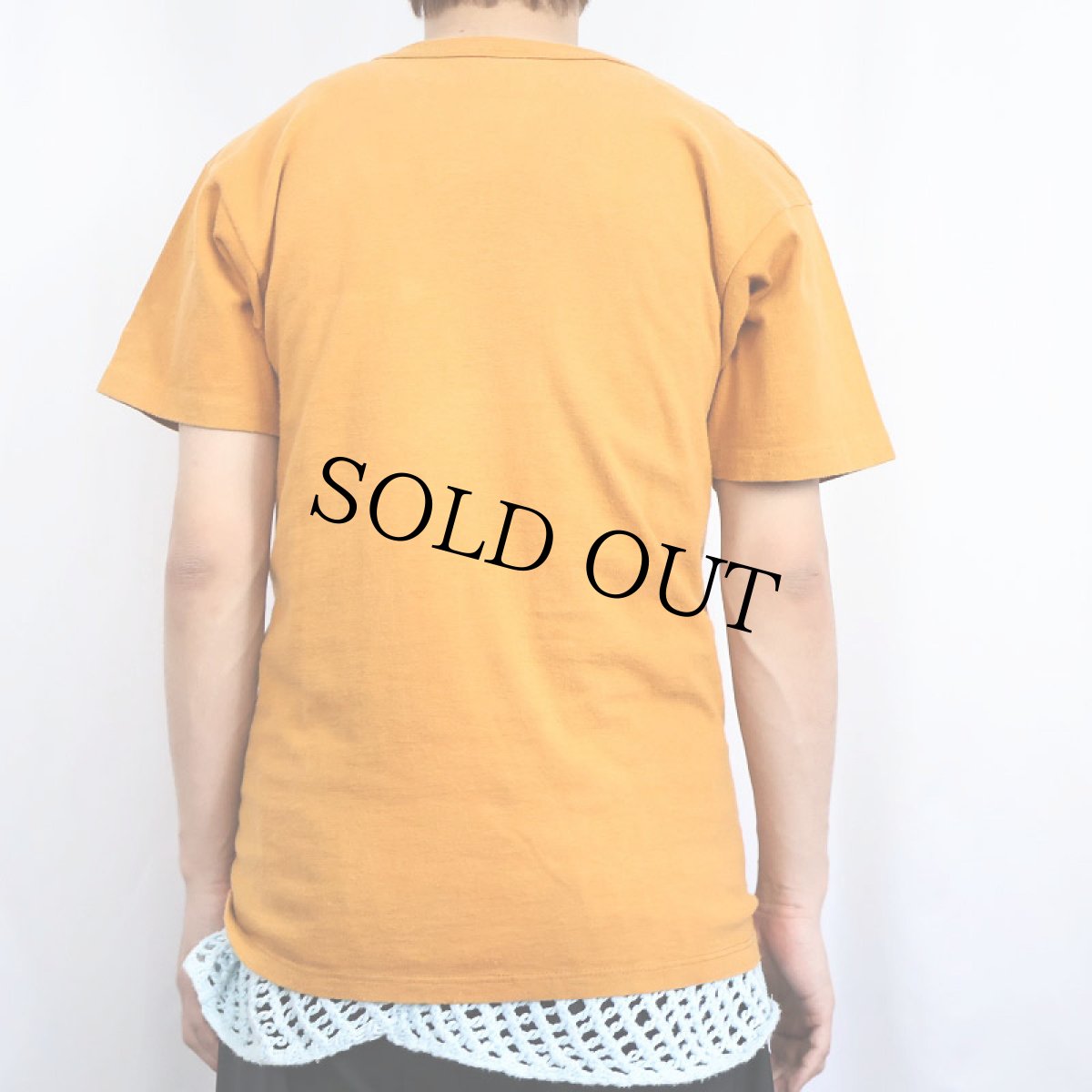 画像3: 80〜90's Champion USA製 青刺繍タグ 後期 ロゴプリントTシャツ M (3)