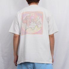 画像4: 90's BANANA REPUBLIC USA製 地図プリント ポケットTシャツ L (4)