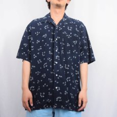 画像4: POLO Ralph Lauren "CLAYTON" ヨット柄 コットンオープンカラーシャツ NAVY M (4)