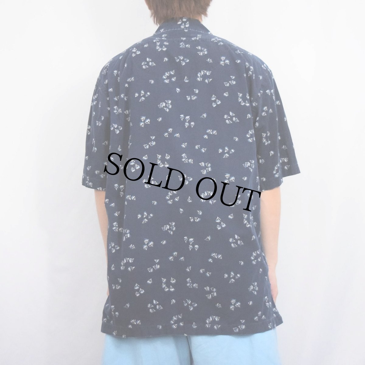 画像5: POLO Ralph Lauren "CLAYTON" ヨット柄 コットンオープンカラーシャツ NAVY M (5)