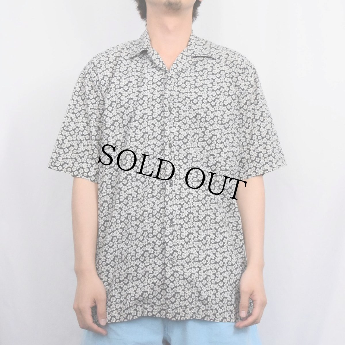 画像4: POLO Ralph Lauren "CLAYTON" 花柄 コットンオープンカラーシャツ S (4)