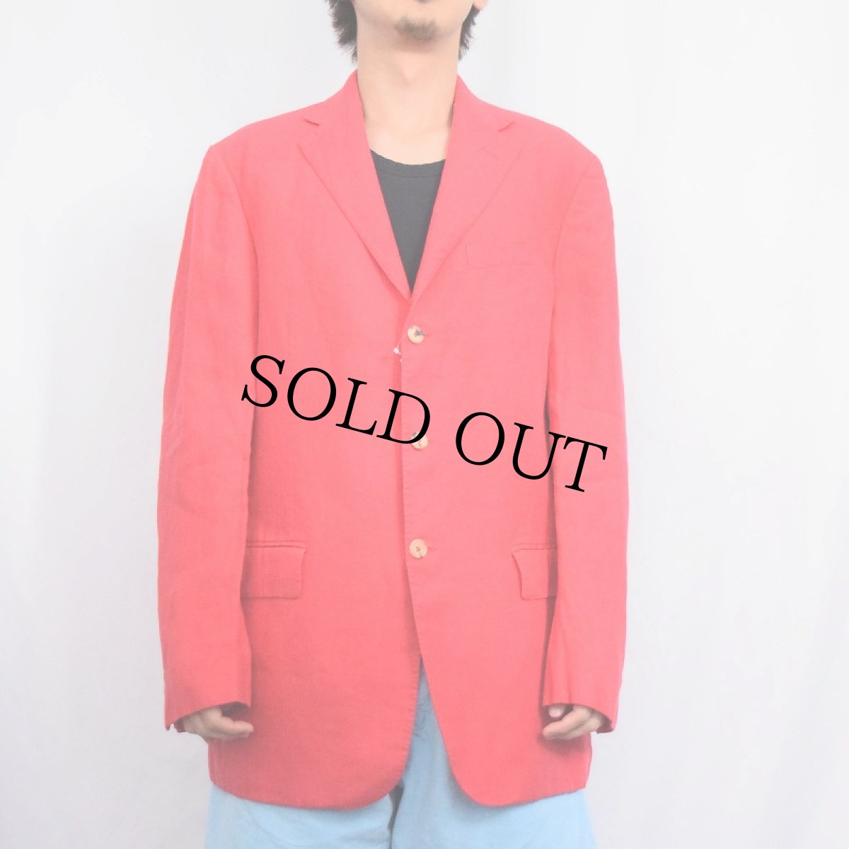 画像5: POLO Ralph Lauren ITALY製 リネンテーラードジャケット M (5)