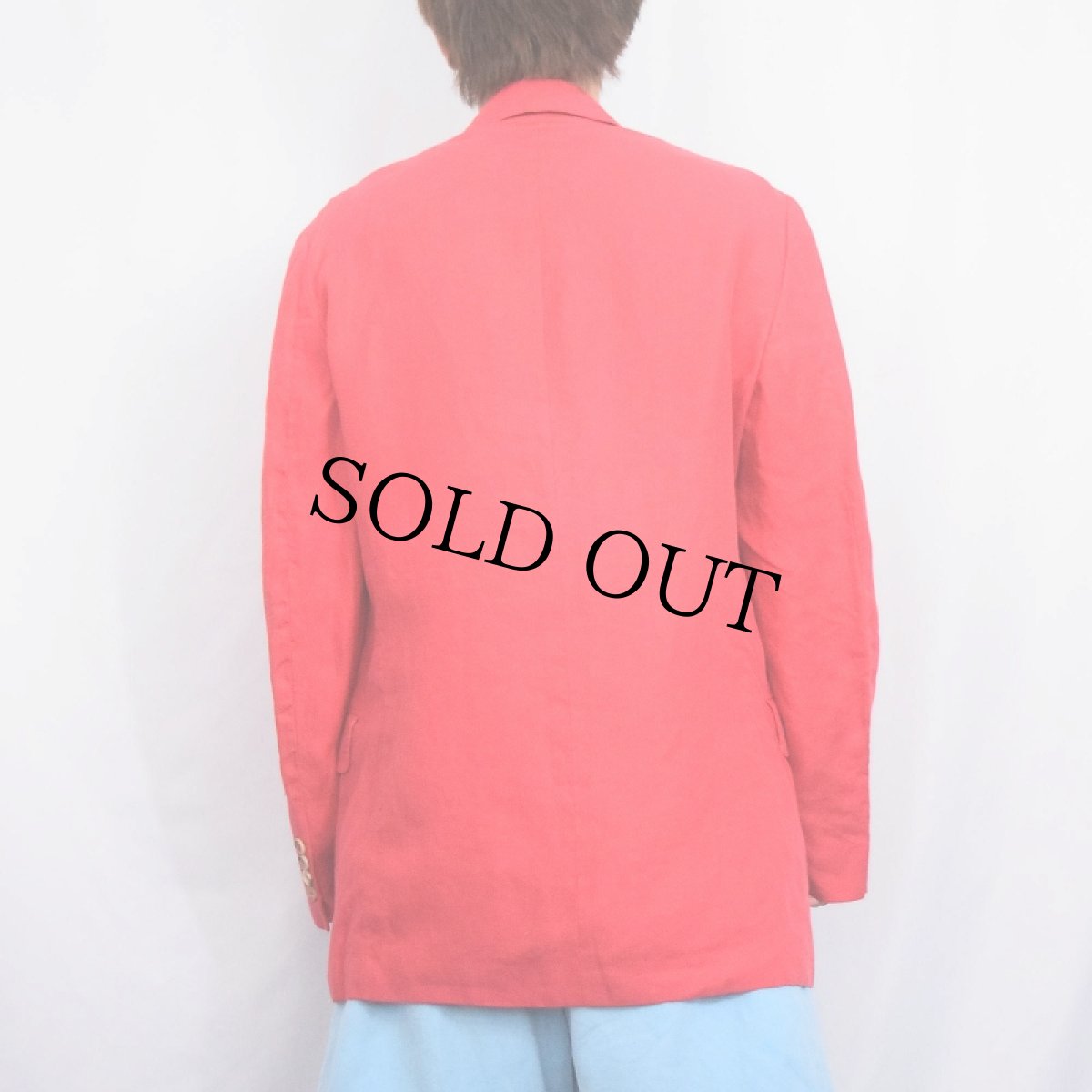 画像6: POLO Ralph Lauren ITALY製 リネンテーラードジャケット M (6)