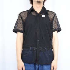 画像4: メッシュシャツ BLACK (4)