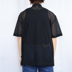 画像3: 90's POP ICON USA製 メッシュシャツ BLACK L (3)